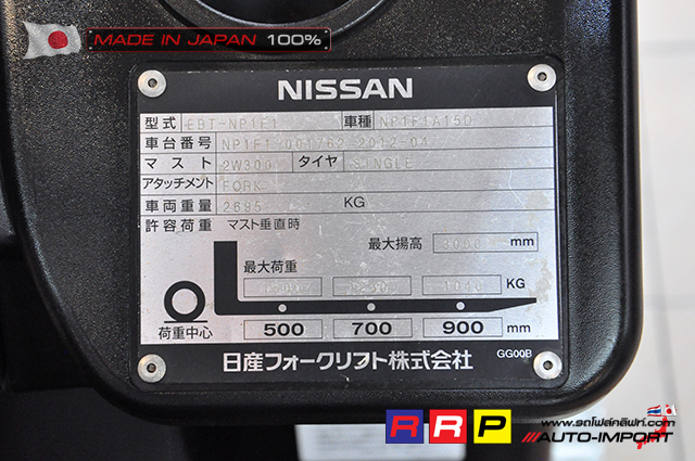 NISSAN Forklift 15 12