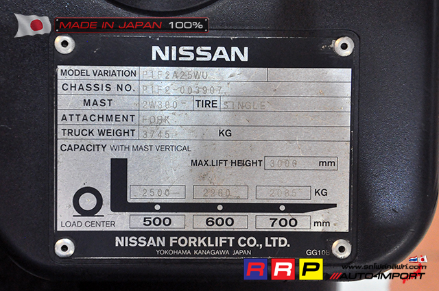 Nissan forklif 2.5T 23